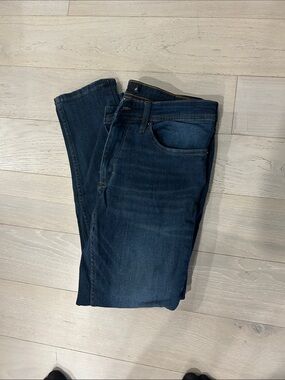 Tahari Men's Navy Slim Straight Jeans 30x30